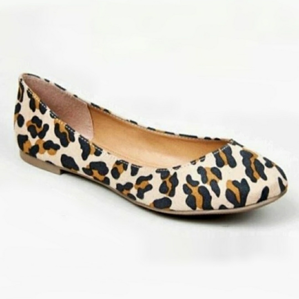 Cheetah print flats